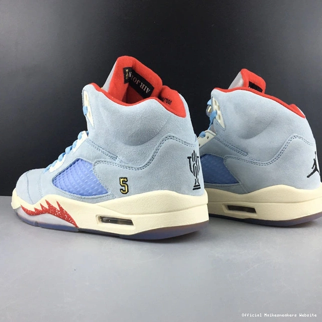 Official Maikesneakers CI1899- 4018 Room Trophy Ice Affordable Blue Jordan5 1013
